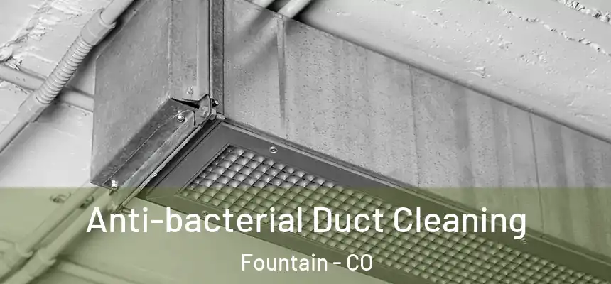 Anti-bacterial Duct Cleaning Fountain - CO